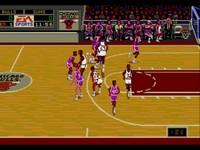 une photo d'Ã©cran de NBA Showdown sur Sega Megadrive